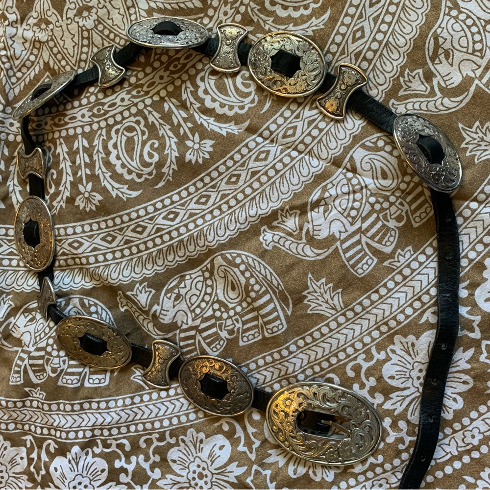 1994 Silver Flower Concho Belt